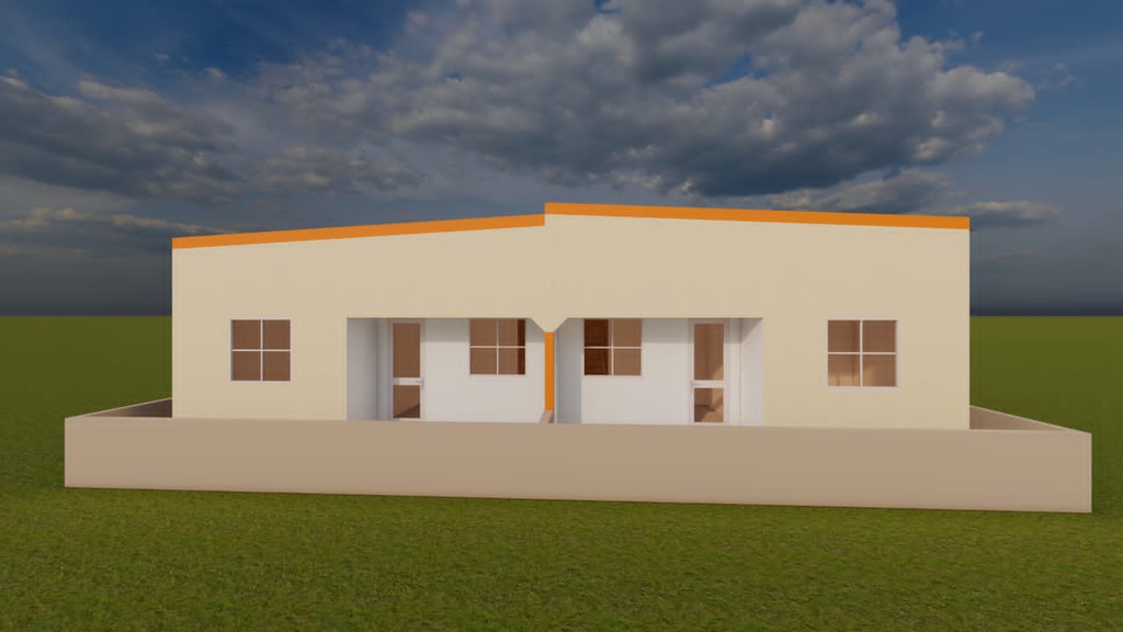 DUPLEX RDC 02 F3 jumelé R+1 F4 sur 300m²